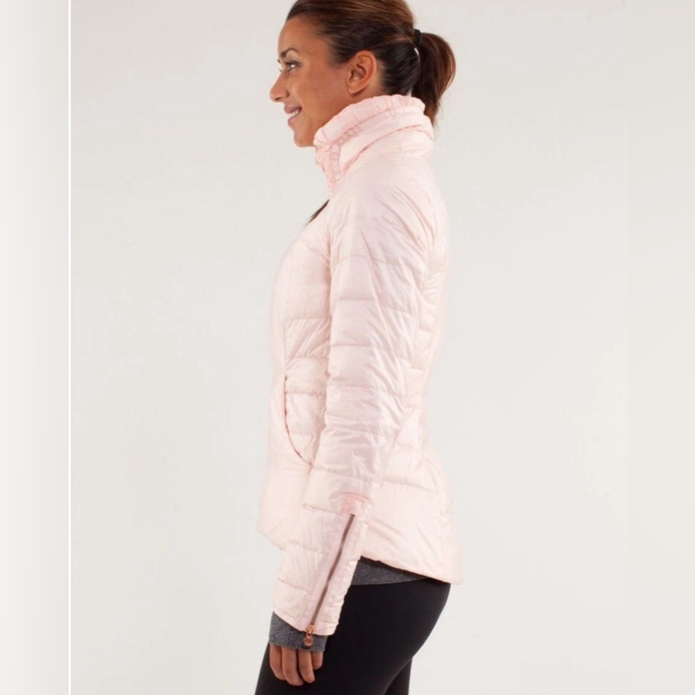 💕 Lululemon Down Town Puffy Jacket Pretty Pink Down Fill 💕